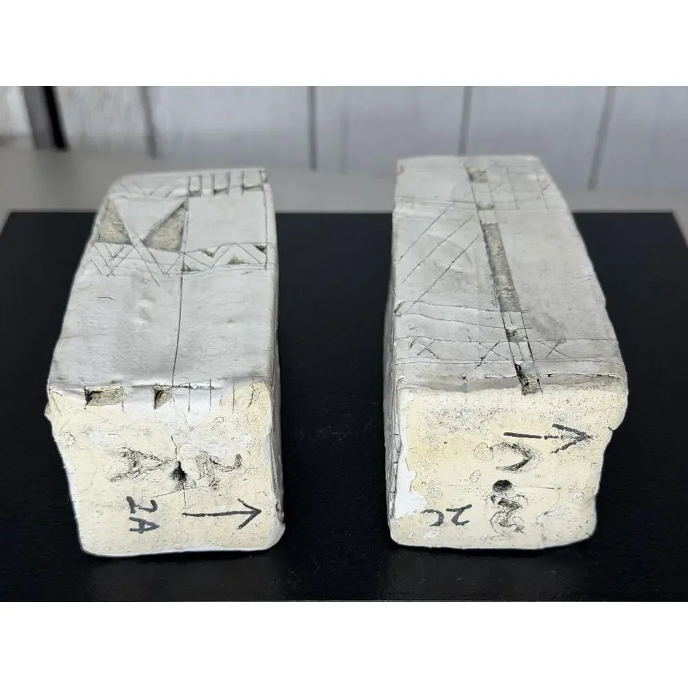 Vintage Abstract Art Carved Candle Holders Set Of 2 Column Artist Made White